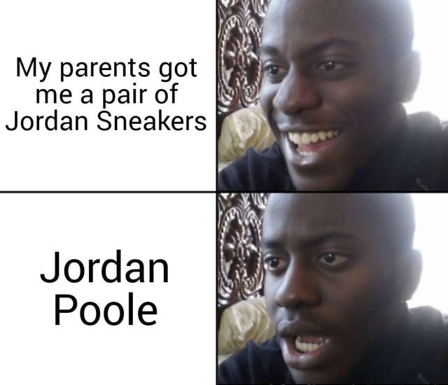 NBA Jordan Poole meme