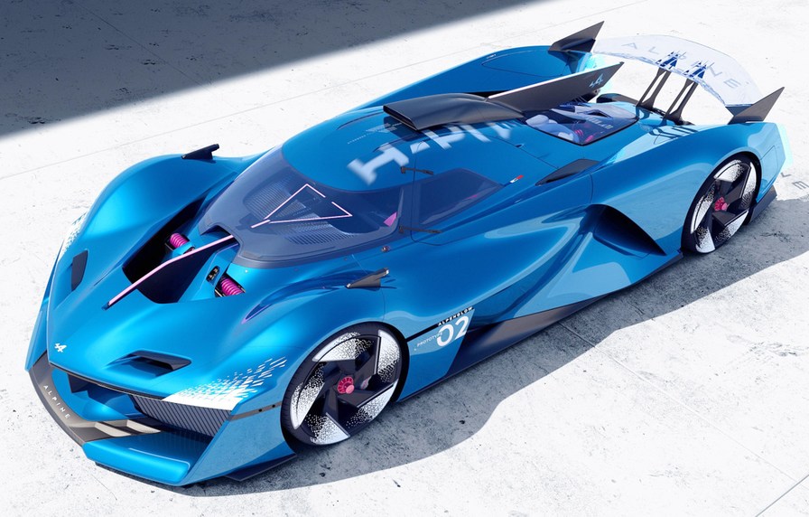 2024 Alpine Alpenglow Hydrogen-powered car. 740hp V6 – meme