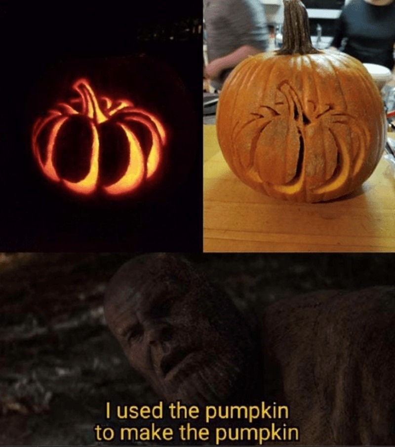 Pumpkin in pumpkin – meme