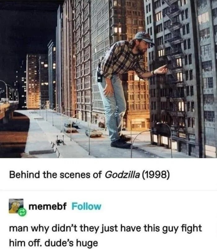 Godzilla vs MechaGafferTaper – meme