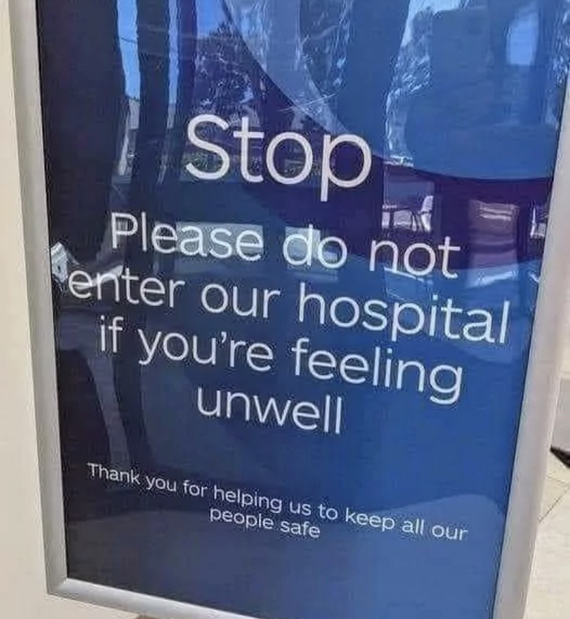 defeats the purpose of a hospital – meme