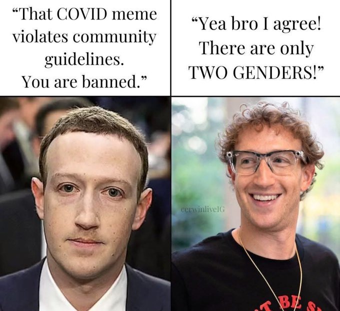 Guy Who Said Facebook Was Not Suppressing Free Speech Announces Facebook Will Stop Suppressing Free Speech – meme