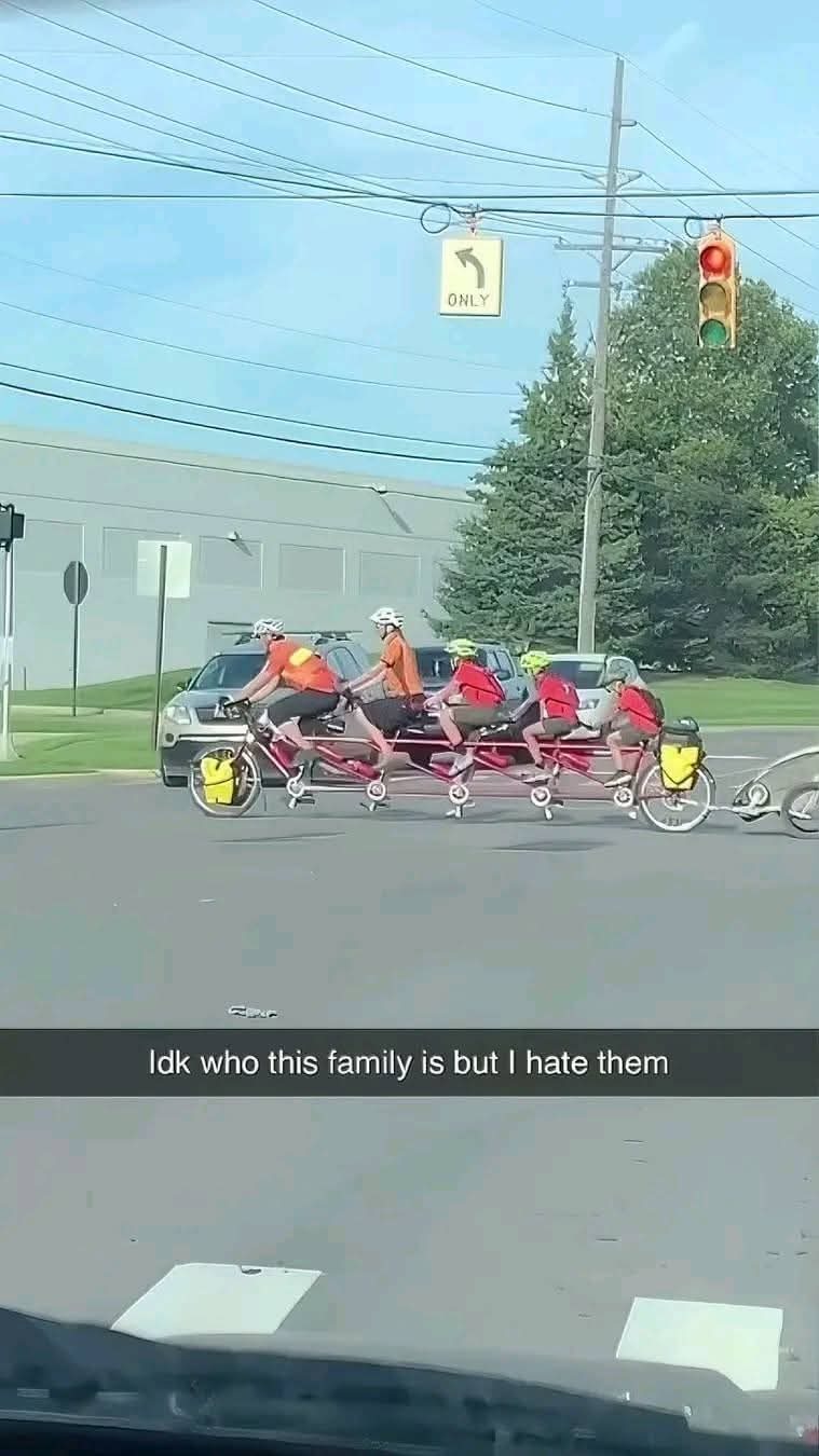 Al least they are single file? – meme