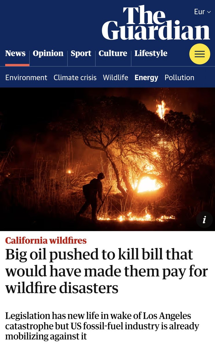 Push that bill through! https://www.theguardian.com/us-news/2025/jan/15/polluter-pay-bill-climate-disasters – meme