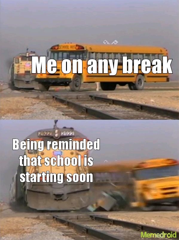 School breaks be like – meme
