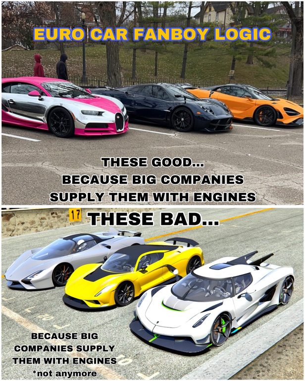 Euro car fanboy logic – meme