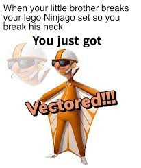 Bro got vectored – meme