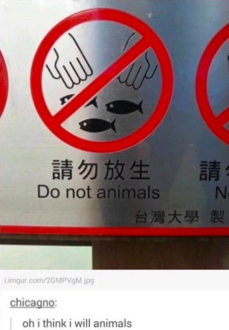 Not animals do – meme