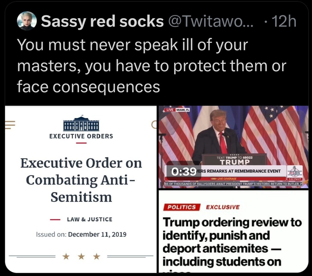 Making Americans Goyim Again Cultists are in, competition with liberals to see who’s the most Indoctrinated Cult – meme