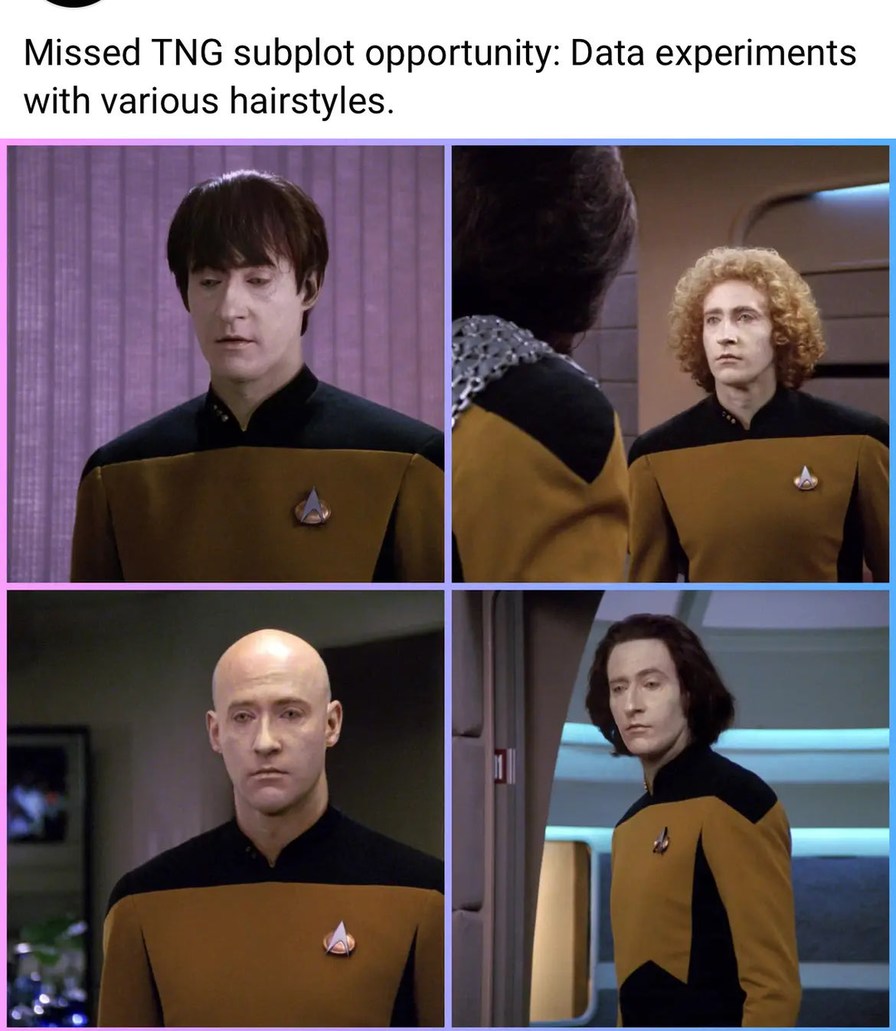 I am experimenting with hairstyles, captain – meme