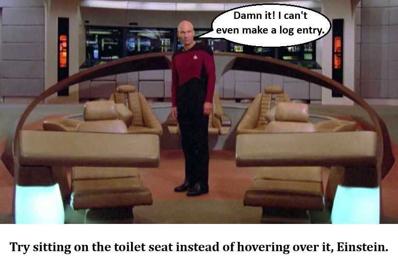 Only devoted Trek fans will understand. Picard had his problems. – meme
