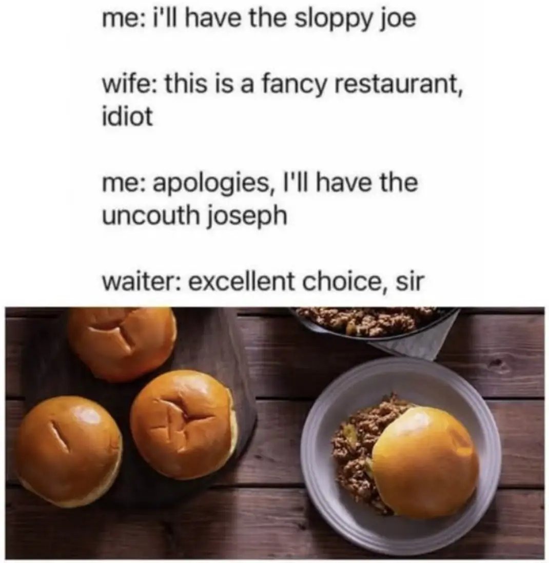 The big gooey messy burger – meme