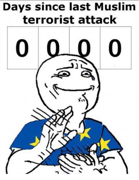 Religion of peace strikes again! – meme