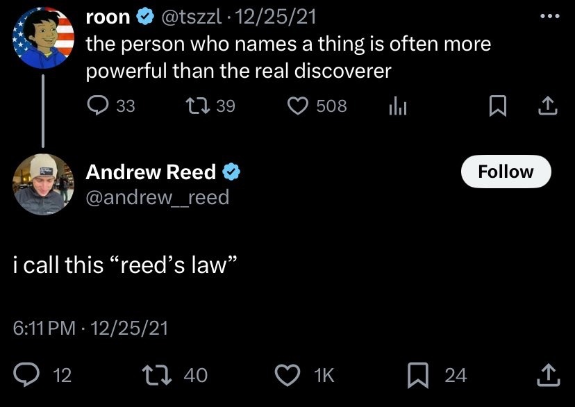 Reed’s law – meme