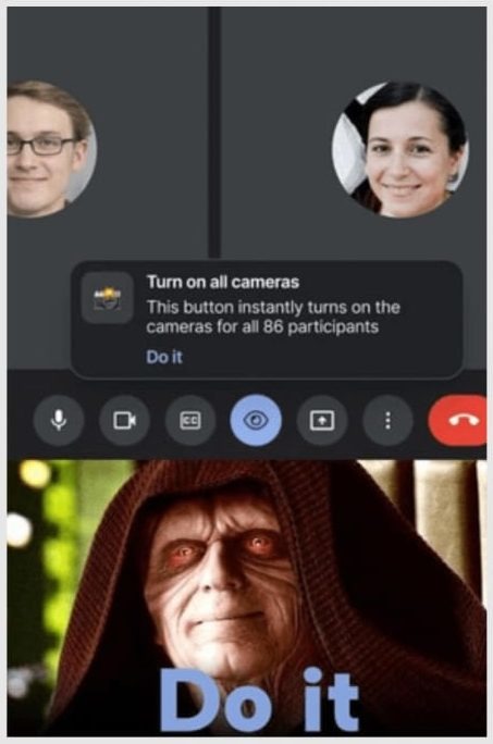 I shouldn’t – meme