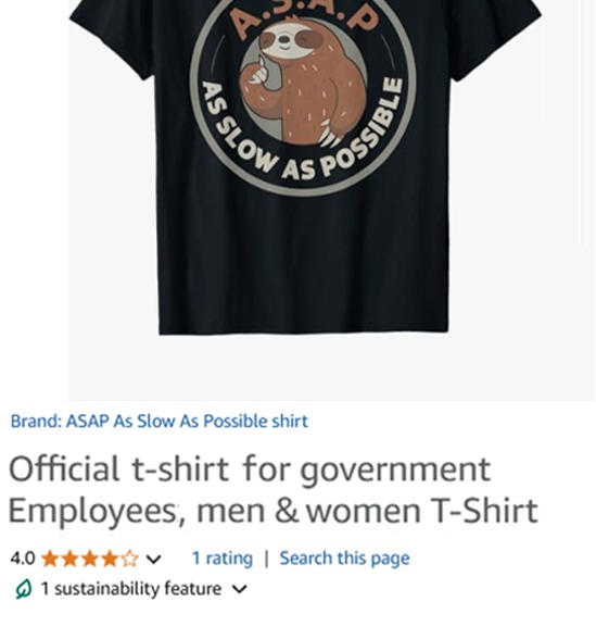 Official shirt for government employees – meme