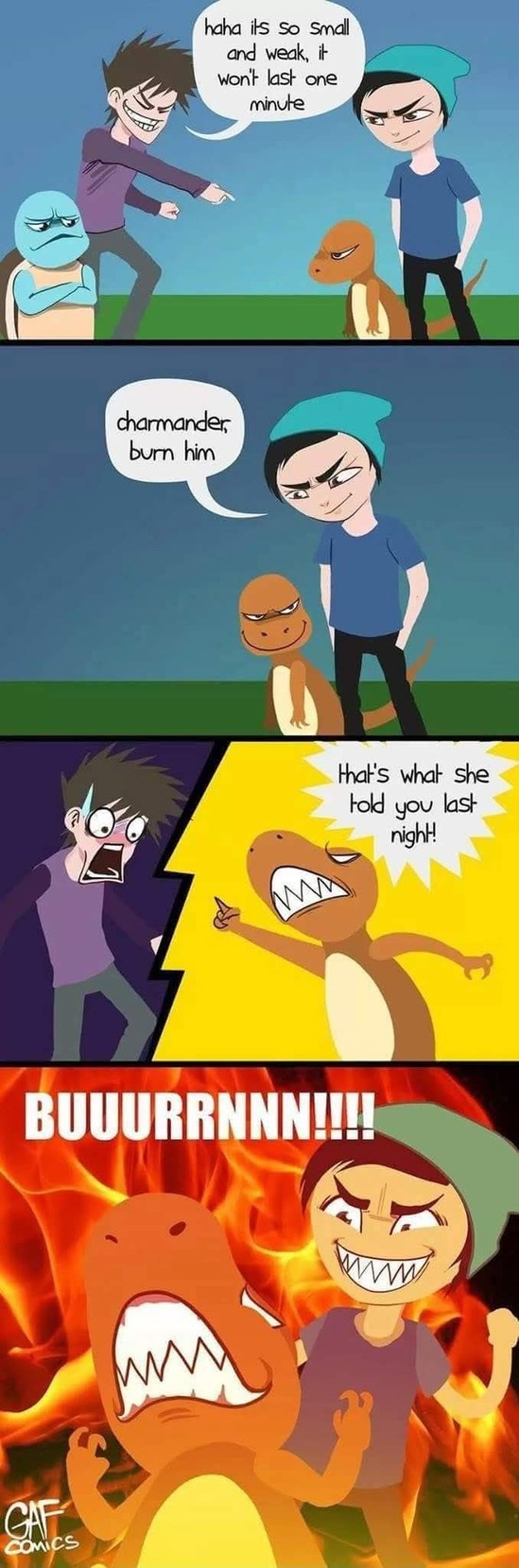 CHARMANDER USED BURN! – meme