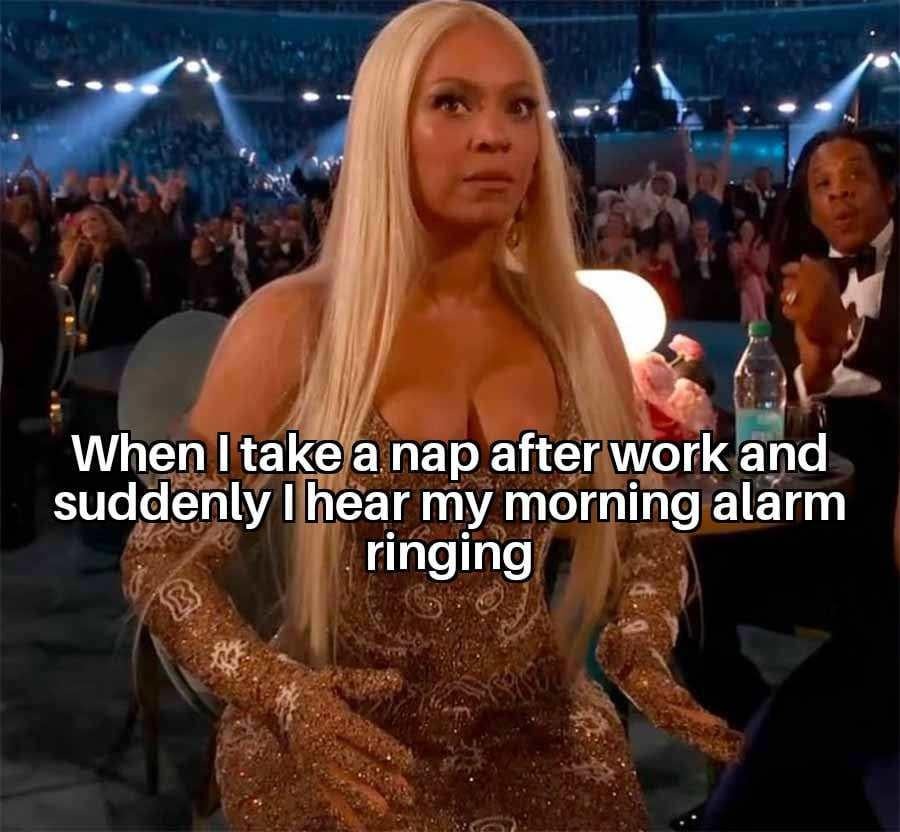Nap after work – meme