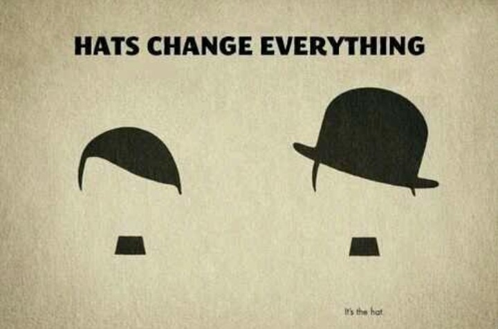 The hat is mightier than the sword – meme