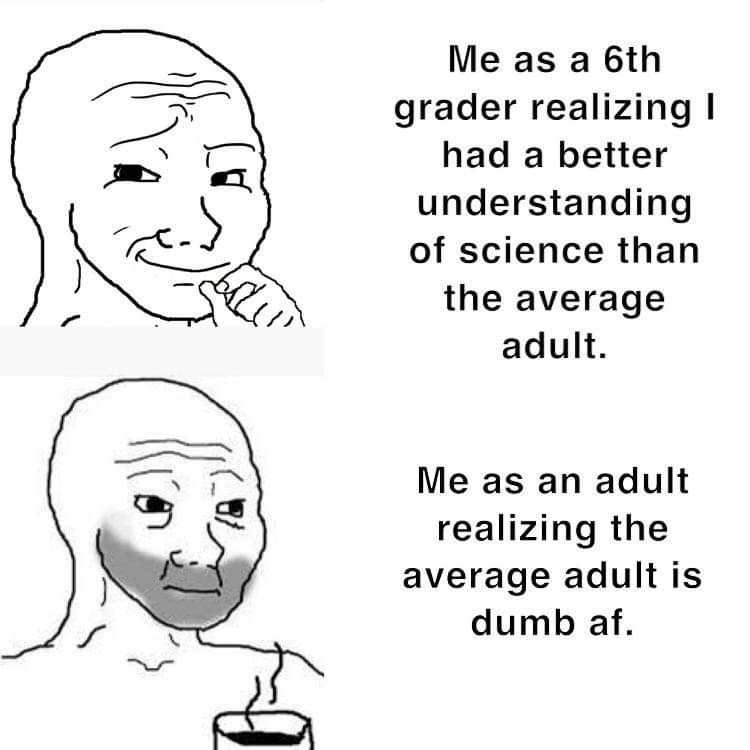 Me approximating the granularity of modern attention spans. – meme