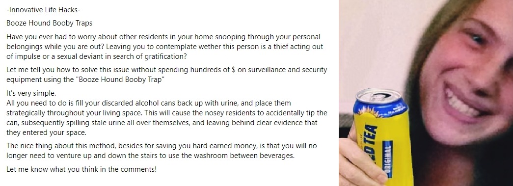 Booze Hound Booby Trap – meme