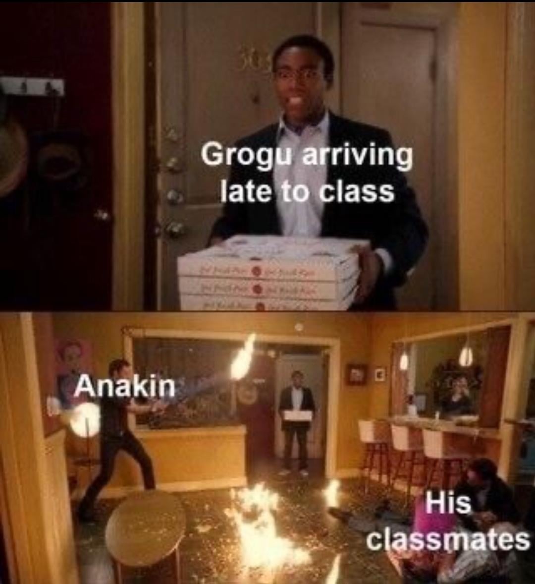 Grogu movie meme