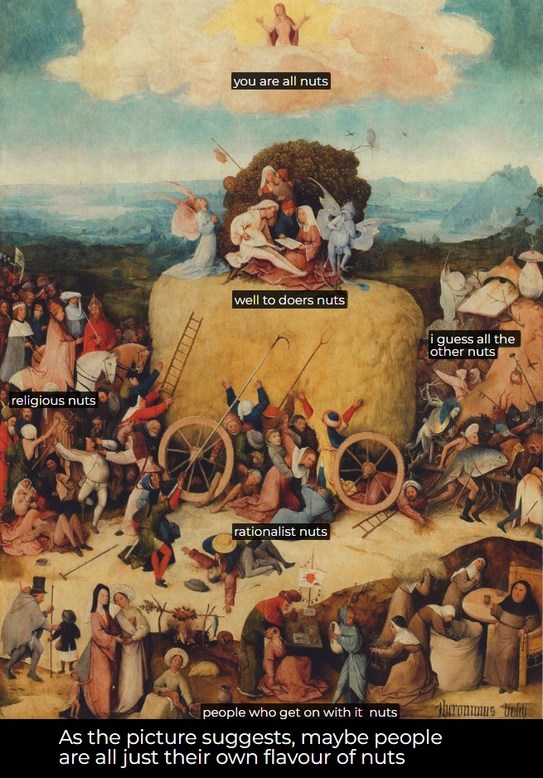 Don’t go nuts now, okay – meme